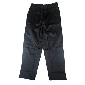 Uncommon Threads Pants Med Black Elastic Waist Workwear Chef Baggy 4001